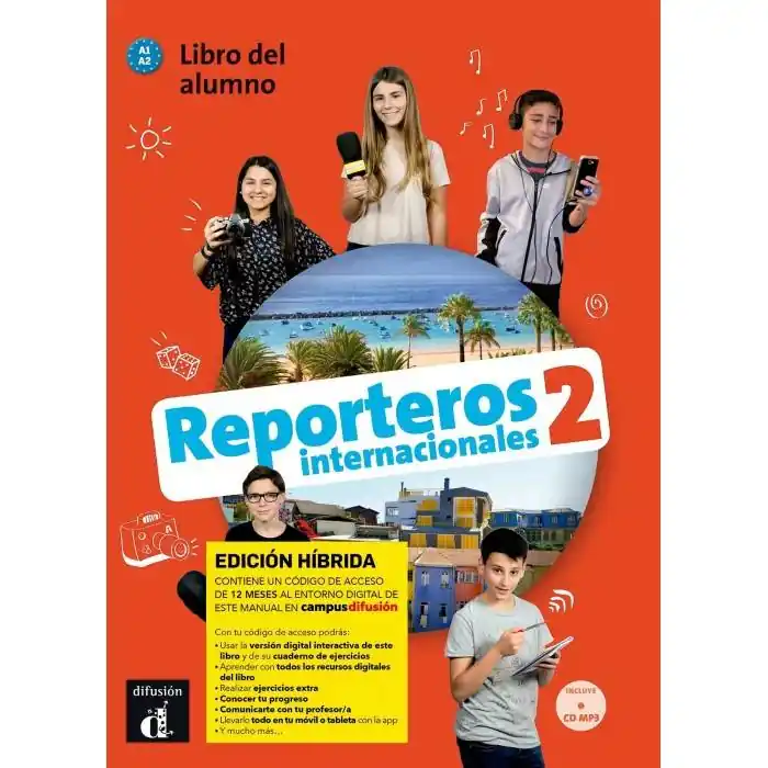 Reporteros internacionales 2 - Edicion hibrida - Libro del alumno A1.2 Libro del alumno / 1 Edition Express Levering