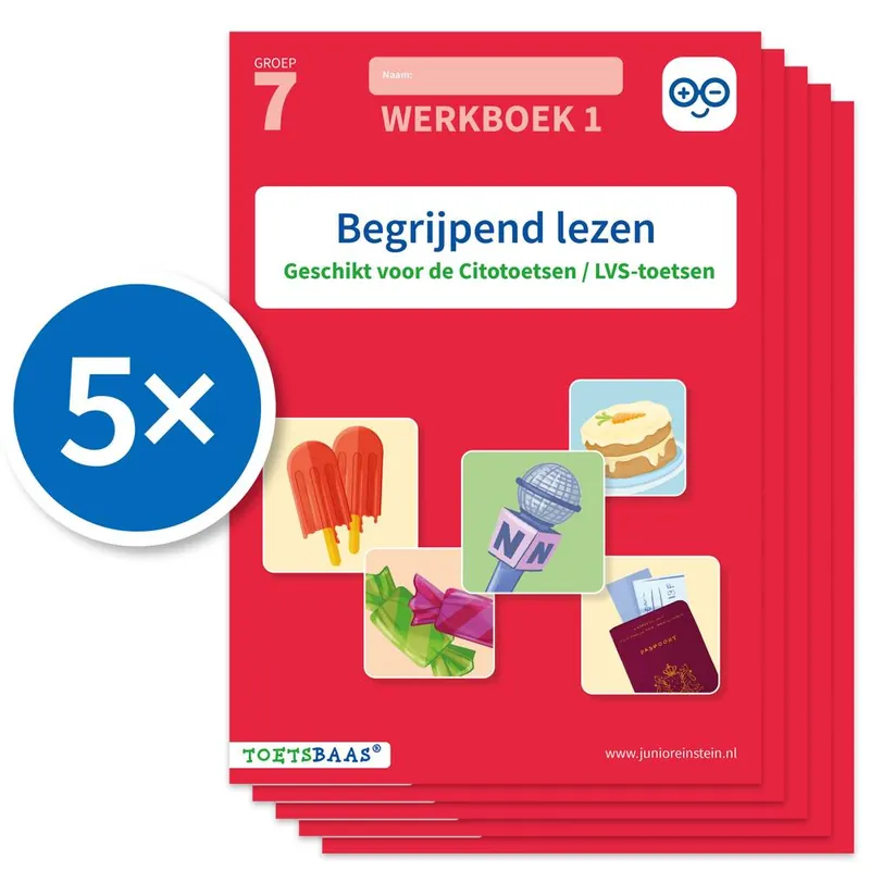 Begrijpend lezen werkboek 1 (Set van 5) / Druk 1 Exclusieve Aanbieding