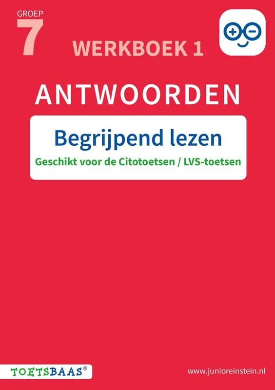 Actieprijs Begrijpend lezen 1 antwoorden groep 7 werkboek / Druk 1