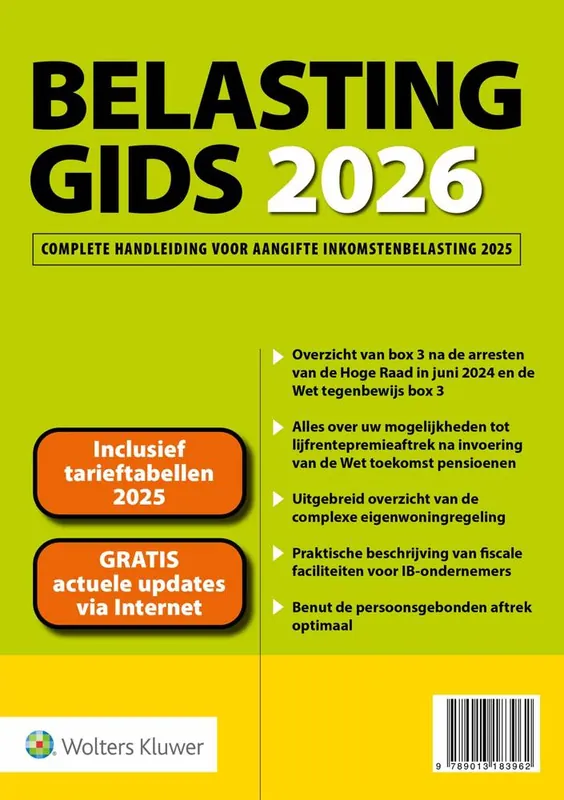 Belastinggids 2026 / Druk 1 Snelle Levering