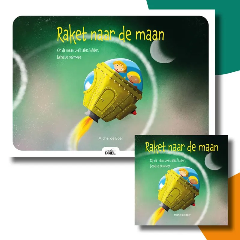 Raket naar de maan kamishibai vertelplaten + boek / Druk 1 Laatste Kans