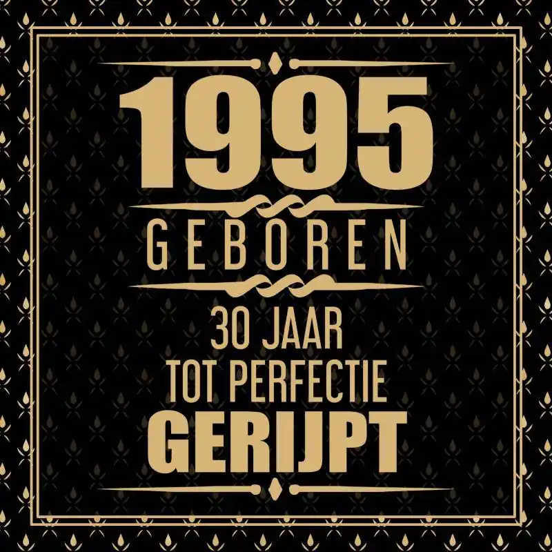 Favoriet 1995 Geboren 30 Jaar Tot Perfectie Gerijpt / Druk 1