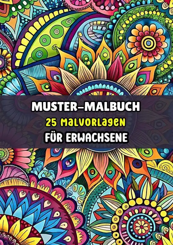Muster-Malbuch - 25 Malvorlagen für Erwachsene / 1 Edition Bestel Nu