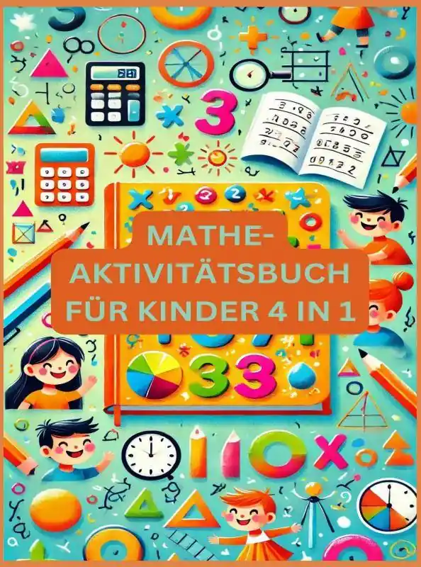 Shop Nu MATHE-AKTIVITÄTSBUCH FÜR KINDER 4 IN 1 : Übungsheft für gute Noten / 1 Edition