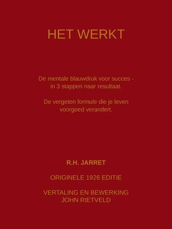 HET WERKT / Druk 1 Gratis Verzending
