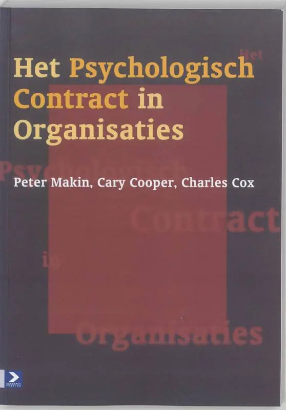Dagaanbieding Het psychologisch contract in organisaties / Druk 1