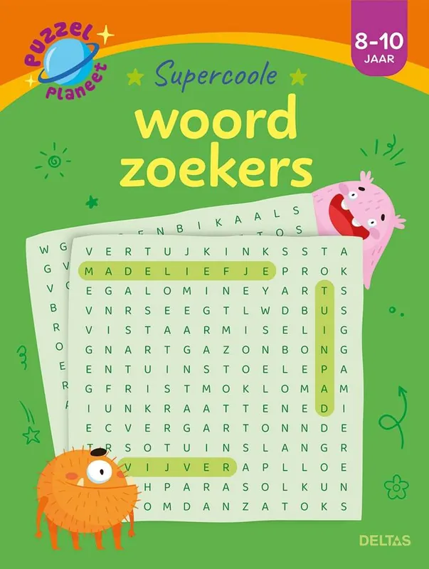 Puzzelplaneet - Supercoole woordzoekers 8-10 jaar / Druk 1 Flitsaanbieding