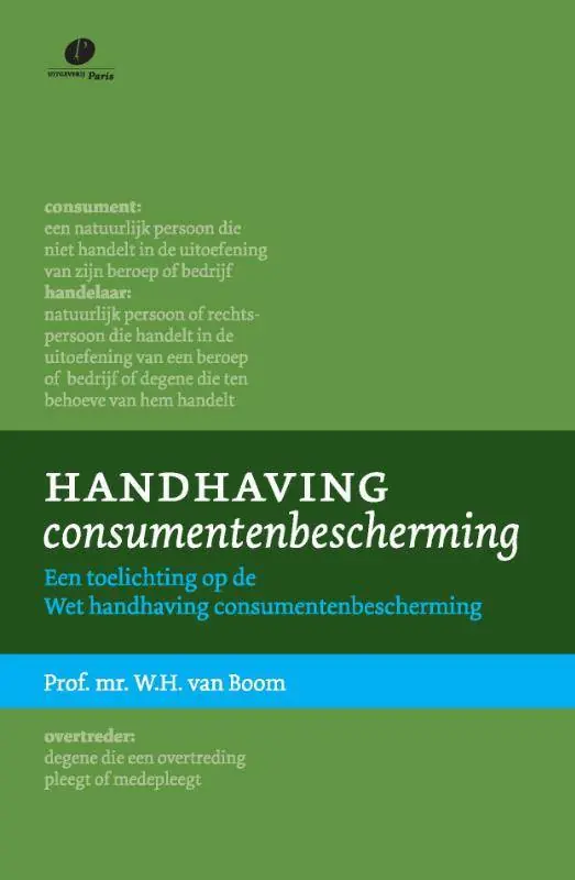 Handhaving consumentenbescherming / Druk 1 Gratis Verzending