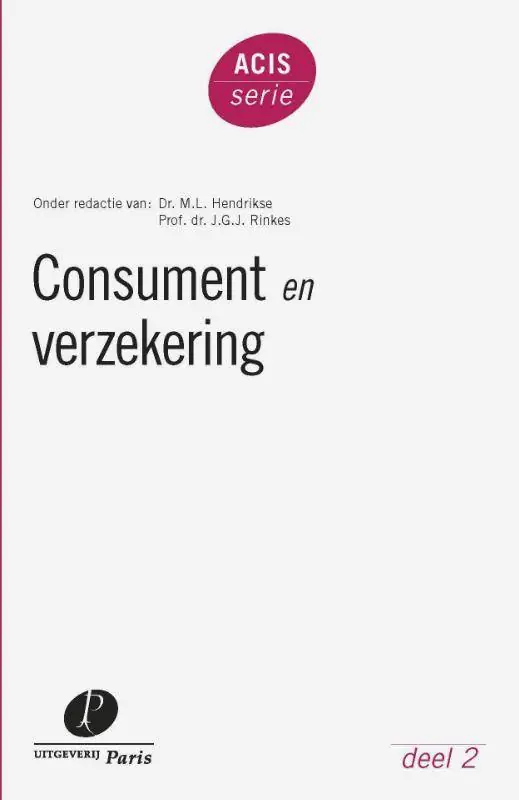 Consument en verzekering / Druk 1 Laatste Versie