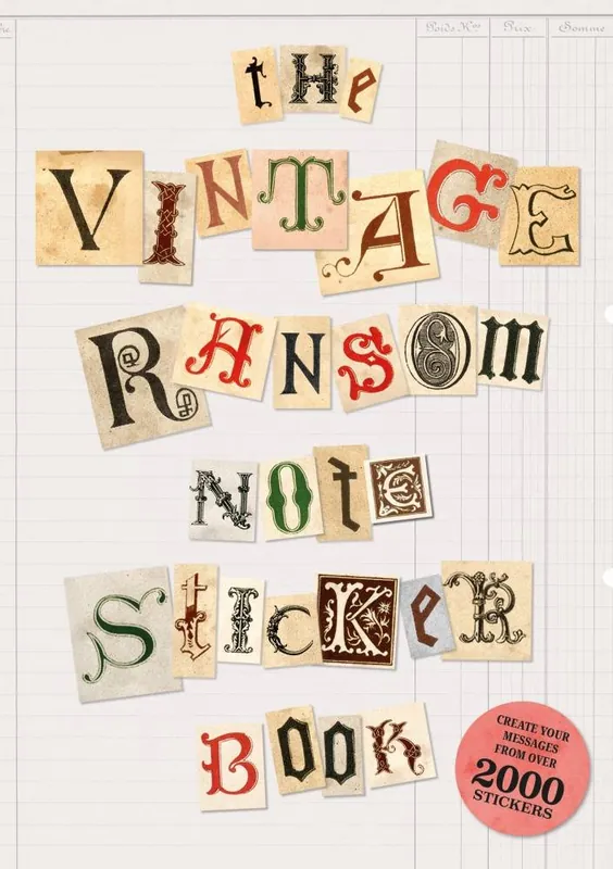 Direct Verzonden Ye Olde Ransom Note Sticker Book