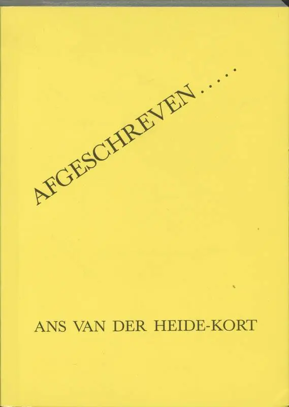 Afgeschreven..... / Druk 1 Merkproduct