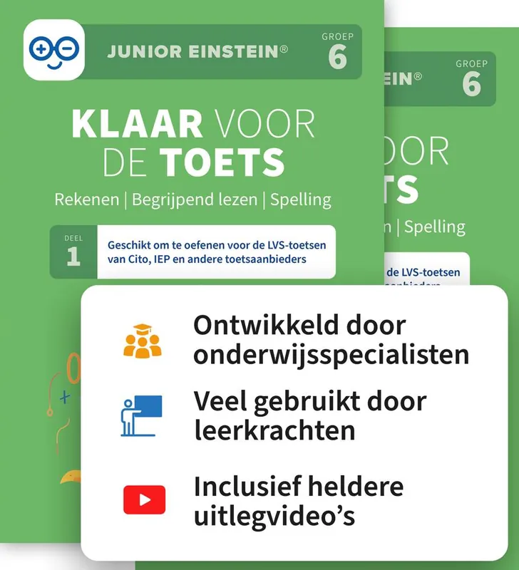 Klaar voor de toets | Rekenen | Begrijpend lezen | Spelling - Deel 1 en 2 / Druk 1 Direct Verzonden
