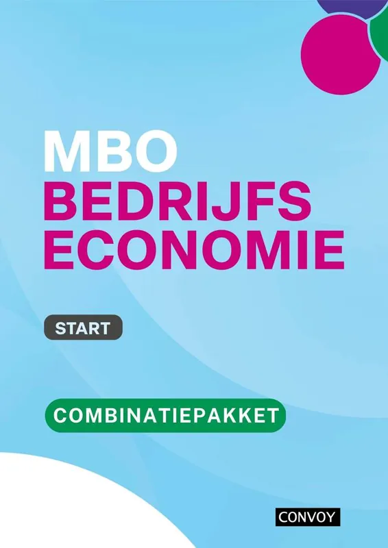 MBO Bedrijfseconomie Start Combinatiepakket / Druk 2 Tijdelijk Beschikbaar
