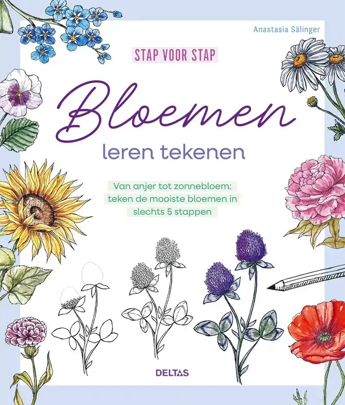 Speciale Aanbieding Stap voor stap bloemen leren tekenen / Druk 1