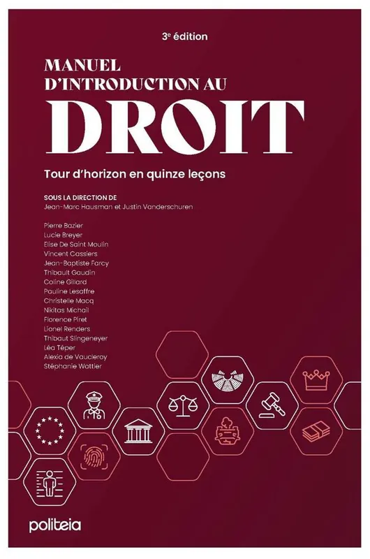Gratis Retour Manuel d'introduction au droit / 1 Edition