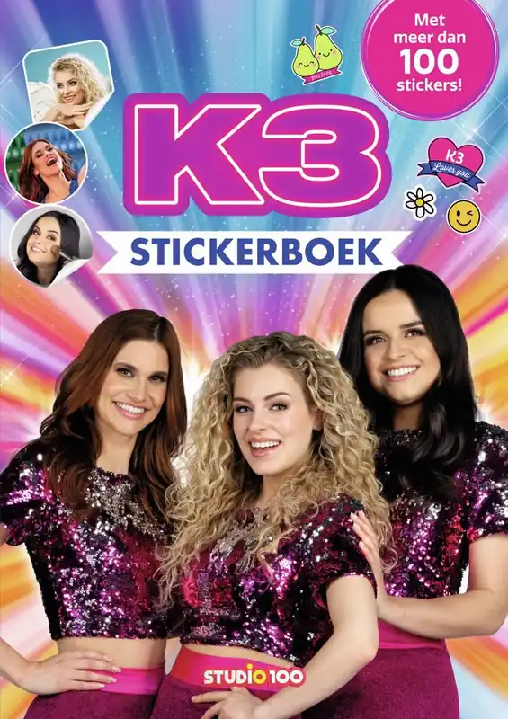 K3 : stickerboek - Glitter / Druk 1 Koop Online