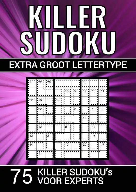 Killer Sudoku - Extra Groot Lettertype - 75 Puzzels voor Experts / Druk 2 Meest Verkocht