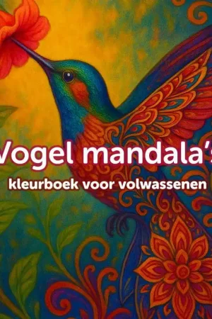 Aanbieding Mandala vogel kleurboek voor volwassenen / Druk 1