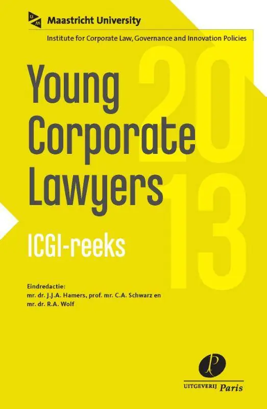 Fabrieksprijs Young corporate lawyers 2013 / Druk 1