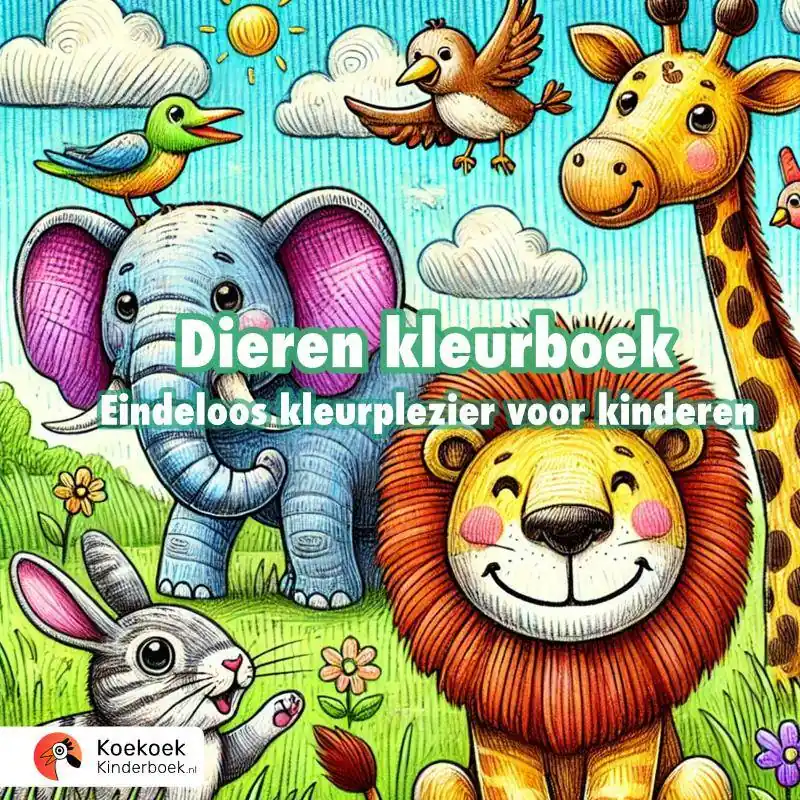 Flitsaanbieding Dieren kleurboek voor kinderen (4-8 jaar) / Druk 1