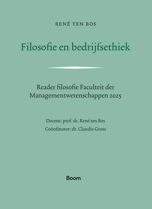 Filosofie en bedrijfsethiek / Druk 1 Actieprijs